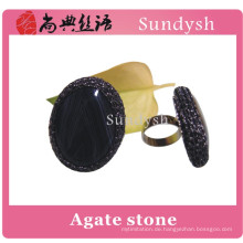 fashion popular rough chunky artificial large vintage semi precious multi color single big stone